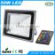 10W 20W 30W 50w 100W RGB christmas color changing outdoor led flood light with remote contrlled garden landscape fountain light