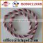 3 strands twisted red cotton rope