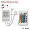 Led Strip Light Mini IR Remote Controller DC 12V For RGB SMD 5050 3014 3528 Fita Led String Ribbon Tape Wireless 24 Keys