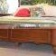 Antique bedroom furniture set solid wood double size bed AET-KM21