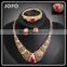 New Fashion Women African Jewelry Sets Gold Plated Alloy Wedding Necklace Sets