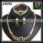 2016 Big Fashion Korean Glod Jewelry Set And Wedding Crystal Jewelry Set