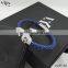 2016 hot sales Luxury Fashion genuine Stingray/python Skin man twins skull bracelet