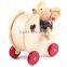 2015 Hot Sale Ride on Car Solid Wood Toys 4 Wheels Wooden Baby Walker Toy                        
                                                Quality Choice
                                                    Most Popular