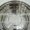 Newest design stainless steel casserole with steamer ,cookware pot with steamer(18cm)
