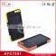 Rain Resistant Emergency Flashlight Design for Outdoor OEM 4000mAh Dual USB Mobile Solar Charger