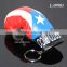 RANDOM Colors Wholesale Printing Puerto Rico Flags Souvenirs Leather Custom Mini Boxing Glove Keychain