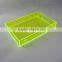 Colored square acrylic serving tray for hotel