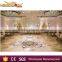 Gold Metal Glass Dining Table with Glass Living Room Furniture                        
                                                Quality Choice