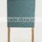 button design solid oak shape back fabric chair/french style armchair (CH-270-OAK)