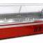 Big Supermarket Curved Glass Sliding Door Deli Refrigerator