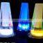 rechargable battery operated wedding party night club bar glowing light up antique led crystal vase table lamp