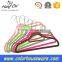 ABS plastic suit hanger/velvet flocked hanger