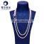 white color long pearl charms for necklaces fresh water real pearl