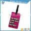 fashion custom gift airplane soft pvc luggage tags
