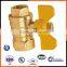 1/2" PN10/16 butterfly-shaped brass ball valve