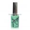 Newest noble wholesale round 15ml glass soak off uv gel nail polish bottle with brushes, large bottle nail polish bottle