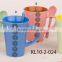 Elegent design ceramic cafe mug with spoon