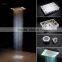 360*500mm Two Functions Retangular Rainfall Reccessed Ceiling Shower LED Light Shower With 2 Inches Massage Jets