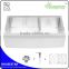 Modern kitchen cabinets sink cUPC apron stainless steel double handmade kitchen sink with strainer