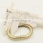 strong metal zinc alloy golden oval ring buckle for handbag
