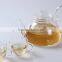 china factory price unique shape hand made heat resistant pyrex glass teapot with infuser