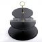 Party/wedding Stylish Slate 3 Tier Cakes and Sweets Stand round natural stone slate cake stand