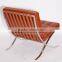 Mies van der rohe furniture leather barcelona chair with ottoman