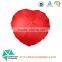 27"*16K*14mm aluminum frame heart shape umbrella for lady