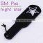 Rhinestone 5 star sm Paddle, hollow out paddle with diamonds. spanking couple leather paddle, hips game toys