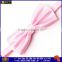 Hot sale pink bow tie clip on woven bow tie for men