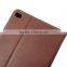 Wholsale price in store factory card slots stand genuine leather tablet cover for ipad mini 4