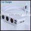 3 Sockets Cigarette Lighter Multi Usb Port Ac Travel Charger