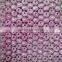 DaiFei High quality chemical pink color thick allover cord lace fabric