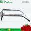 Old fashion fake acetate new design optical frames with wooden brushed