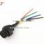 M12 5 pin panel mounted waterproof connector with pcb header