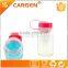 350ml plastic clear wide mouth kids sport water bottle