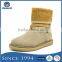 New Arrival Stylish Rivet Strappy Suede Half Boots for Girls
