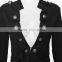 Women Victorian Black Trench Military Goth/Steampunk Jacket