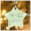 Printing Glass Star Shaped Glass Ornaments For New Year Souvenir