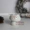 3 Asst LED Lighted Ceramic Mushroom With Snowflake Carved