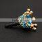 rhinestone dust plug luxurious crown earphone dust,promotion gift