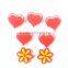 popular lovely flower shaped shoe charms/soft pvc shoe jibbtz/decorative shoelace charms