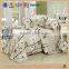 China supplier textile product bed set cotton printed flannel cuddly korean blanket SET