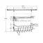 metal steel 2 tiers wall mounted spice rack