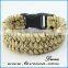 Mix colors Strong layers paracord bracelets with fire starter outdoor survival bracelet