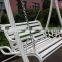 New design hot sale Cast Aluminum couple set outdoor patio swing chairs