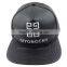 Fashion custom faux leather belt snapback cap with cotton colorful under brim