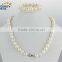 12-13mm Grade A Freshwater Near Round White Pearl Set