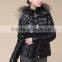 Lady's New Design Down Jacket Short Style With Real Fur Hood Dark New Arrival Down Jacket/Women Jacket/Duck Down Jacket